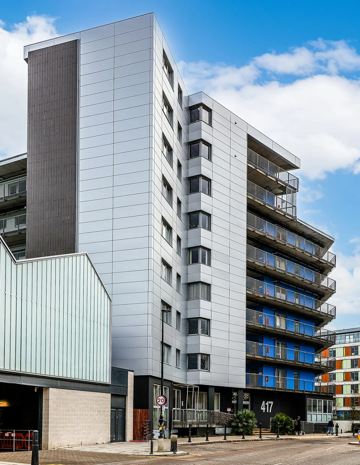 Wick Lane aluminium rainscreen